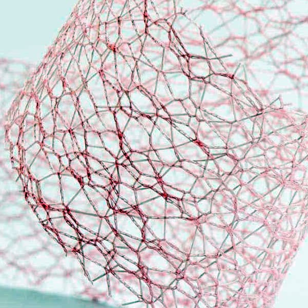 (image for) Vintage Pink Deco Web Ribbon