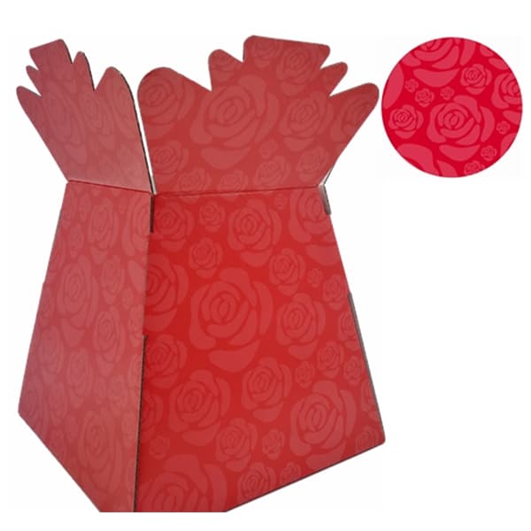 (image for) Red Roses Glossy Red Porto Vases 30pk