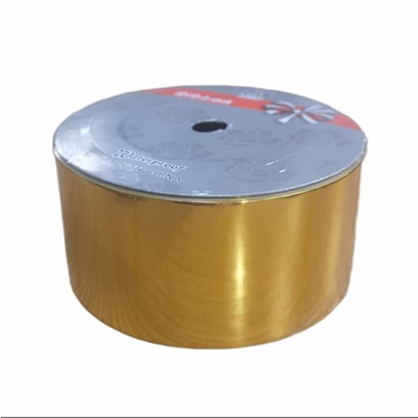 (image for) 2 Inch Metallic Gold Poly Ribbon