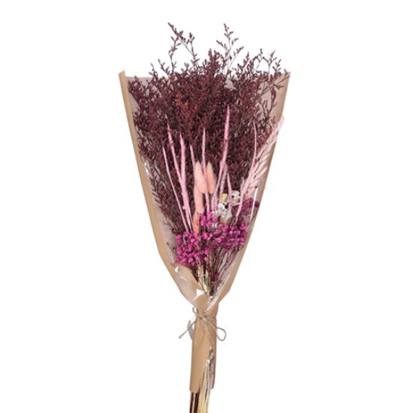 Pink And Fuchsia Large Mixed Dried Flower Bouquet