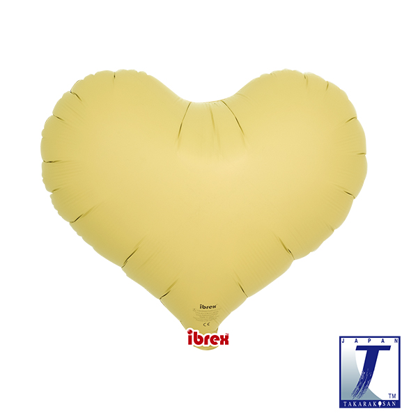 14" Ice Orange Jelly Heart Foil Balloons Pack Of 5