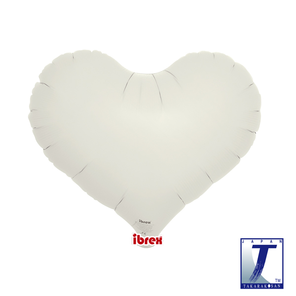 (image for) 14" Cloud Gray Jelly Heart Foil Balloons Pack Of 5