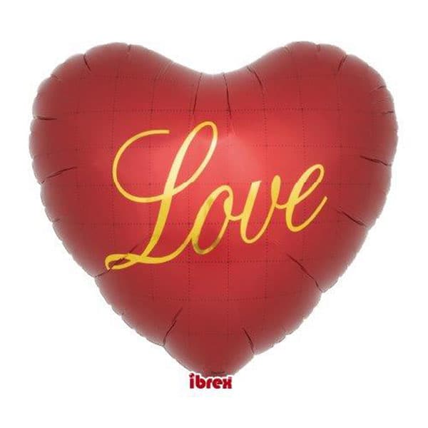 (image for) 25" Dark Red Love Foil Balloons