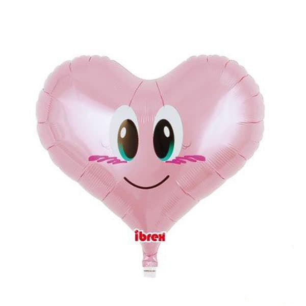 14" Smile Angel Pink Foil Balloons