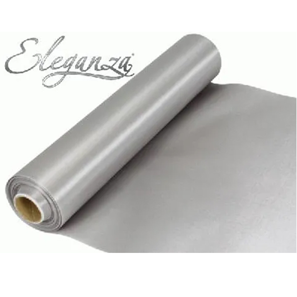 Eleganza Silver Satin Fabric 29cm x 20m
