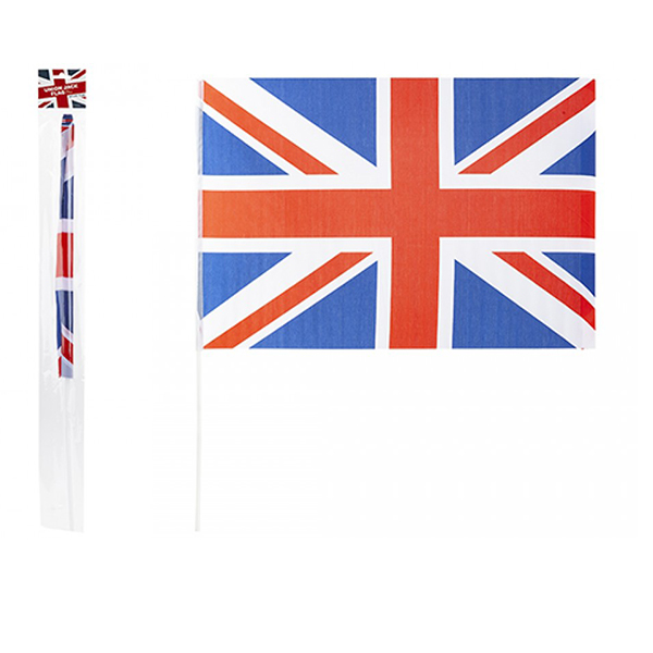 (image for) Union Jack Rayon Hand Held Flag x1