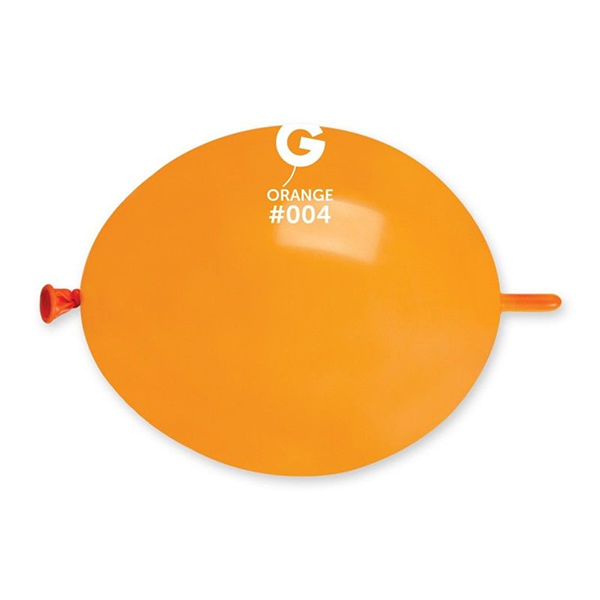 (image for) 6" Classic Orange Glink Latex Balloons 100pk