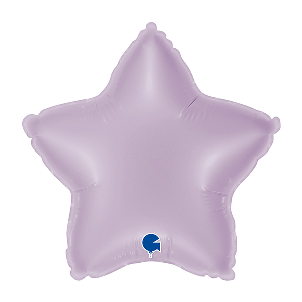 9" Grabo Lilac Plain Star Air Fill Balloons