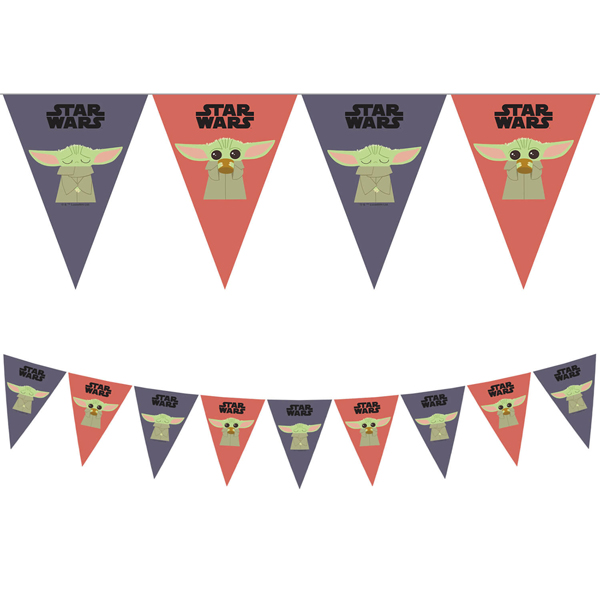 Star Wars Mandalorian Triangle Flag Banner 1pk
