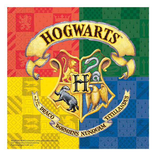 (image for) Harry Potter Hogwarts House Paper Napkins 20pk
