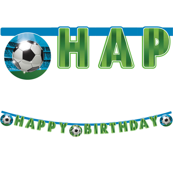 (image for) Football Fans Happy Birthday Banner 1pk