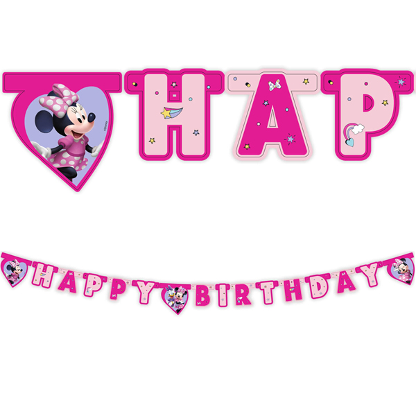 Minnie Mouse Junior Happy Birthday Banner