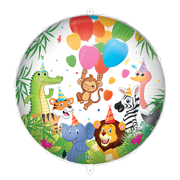 (image for) 18" Jungle Balloons Foil Balloons