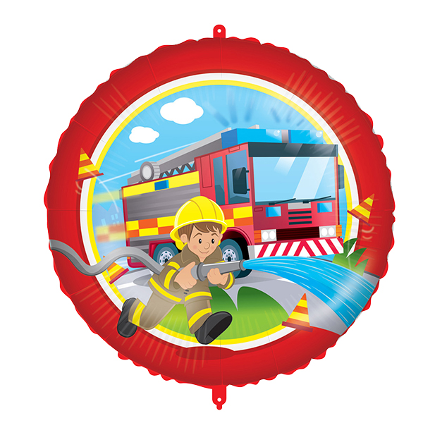 (image for) 18" Fire Fighters Foil Balloons