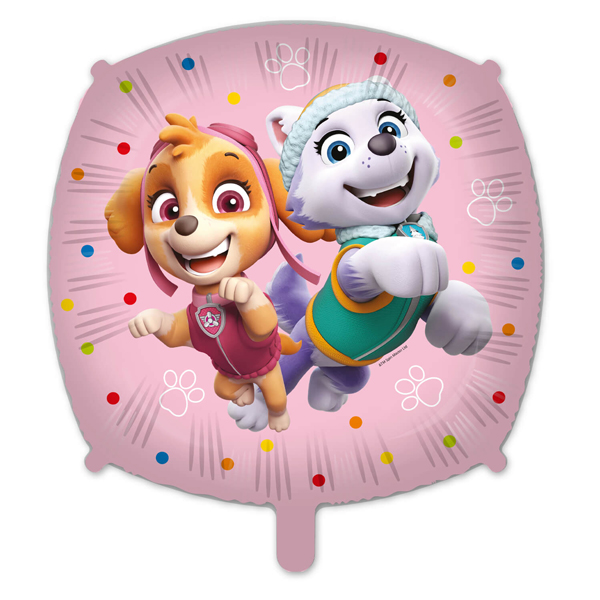 18" Paw Patrol Skye And Everest Square Foil Balloons