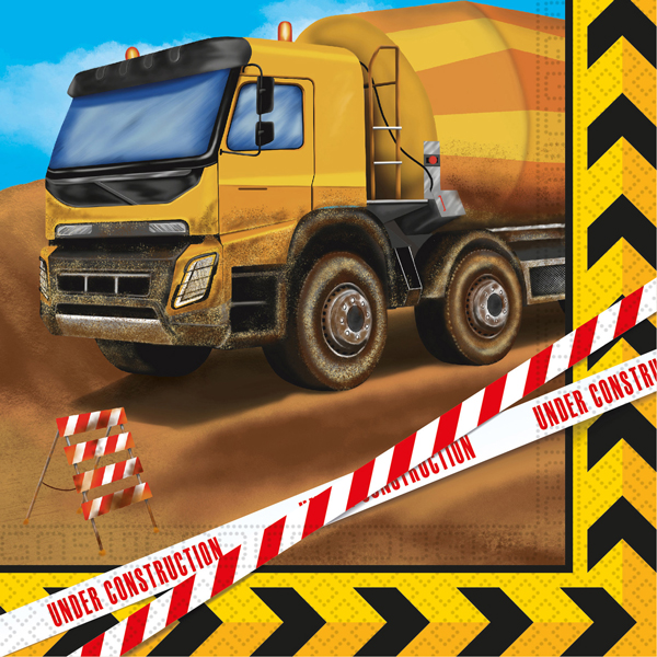 (image for) Construction Party Paper Napkins 20pk