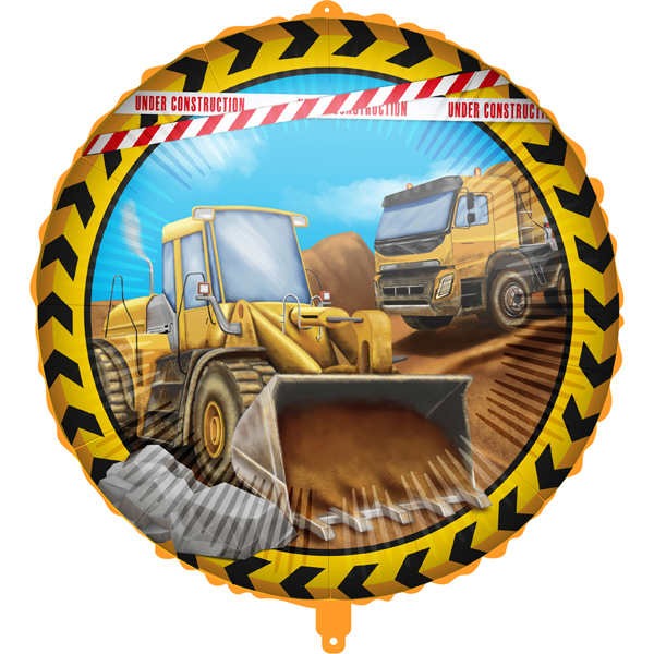 (image for) 18" Construction Foil Balloons