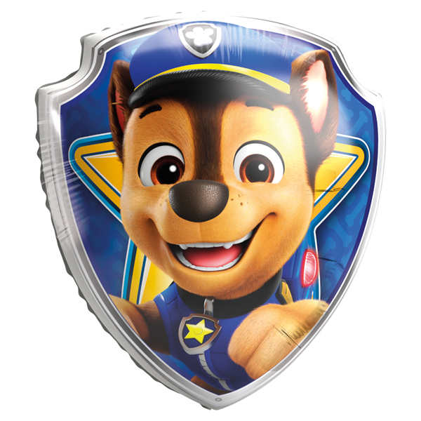 Paw Patrol Chase Shield Supershape Foil Balloons