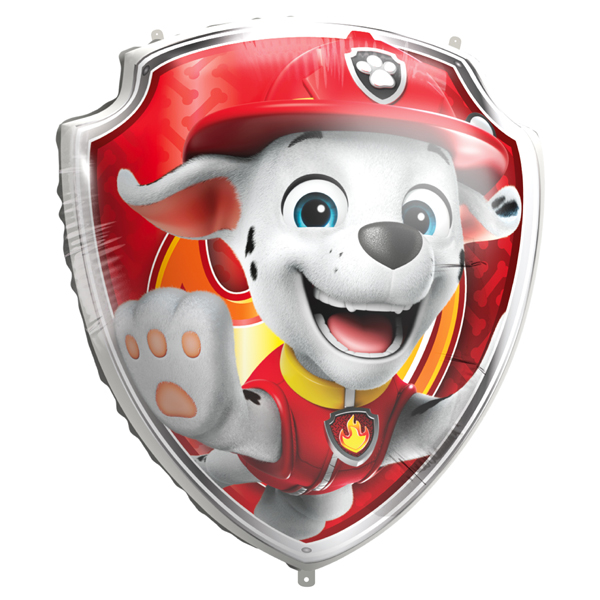 (image for) Paw Patrol Marshall Shield Supershape Foil Balloons