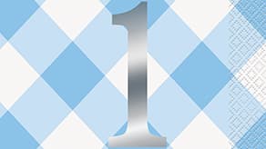 (image for) Blue Gingham 1st Birthday