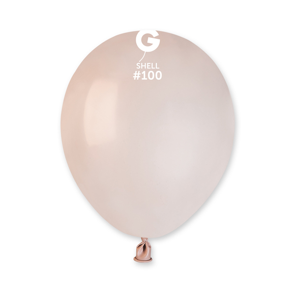 (image for) 5" Shell Pink Latex Balloons 50pk