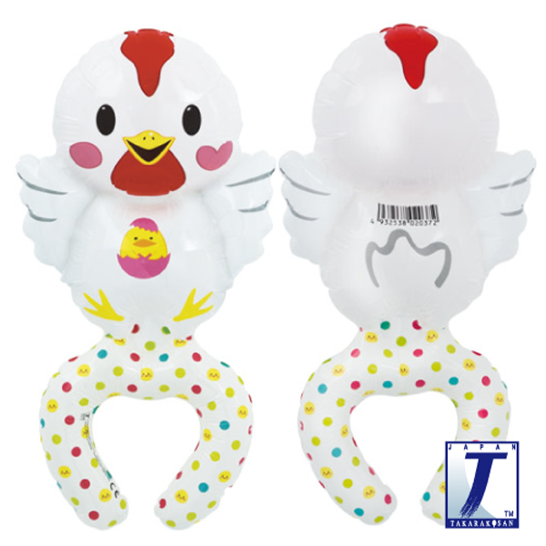 7" Flap-Flap Chicken Wrap Around Friends Foil Balloons