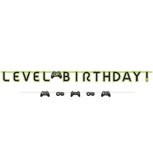 Level Up Birthday Jumbo Banner Kits