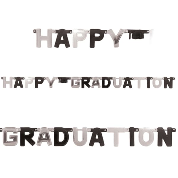 (image for) Happy Graduation Foil Letter Banners