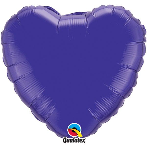 18" Quartz Purple Heart Foil Balloon