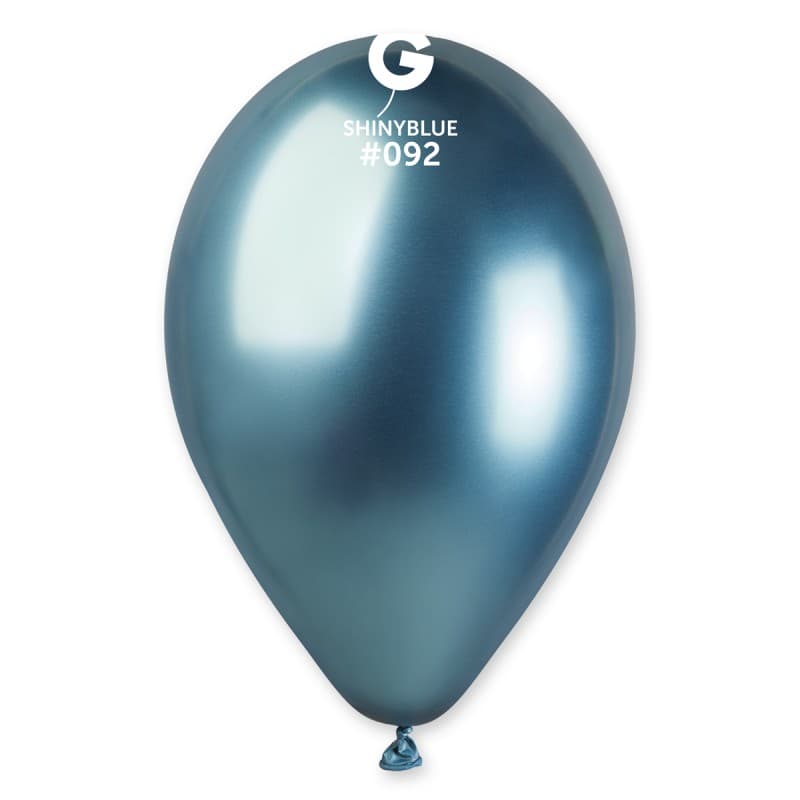 13" Shiny Blue Latex Balloons 50pk