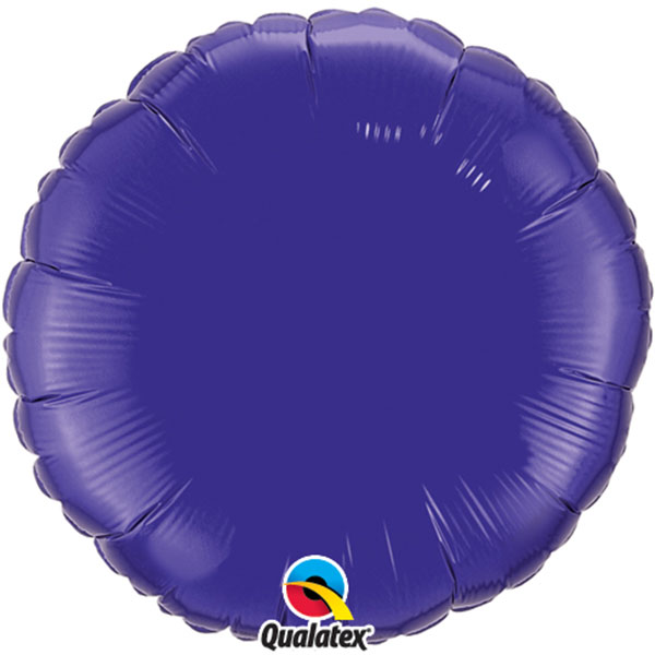 18" Quartz Purple Round Foil Balloon