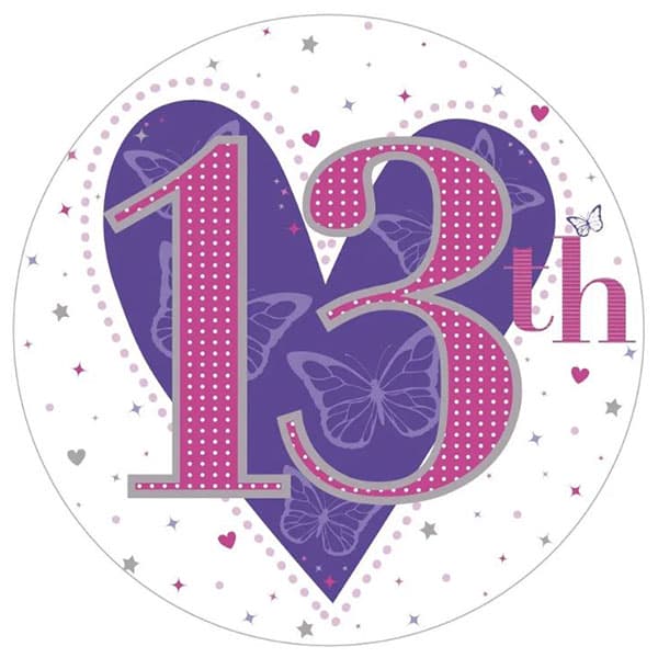 (image for) 13th Birthday Giant Party Badge