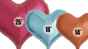 (image for) 14" Jelly Hearts Foil Balloons