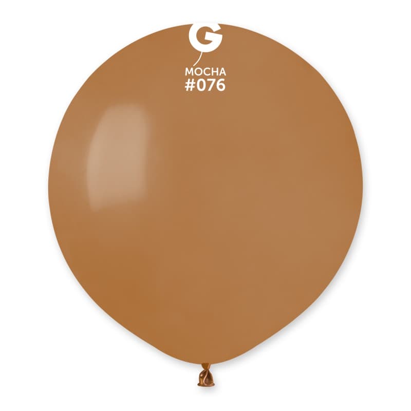 19" Mocha Latex Balloons 25pk