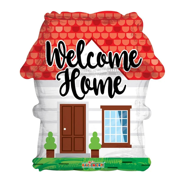 18" Welcome Home Shape Foil Balloons