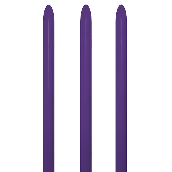 (image for) 160 Fashion Purple Violet Modelling Latex Balloons 50pk