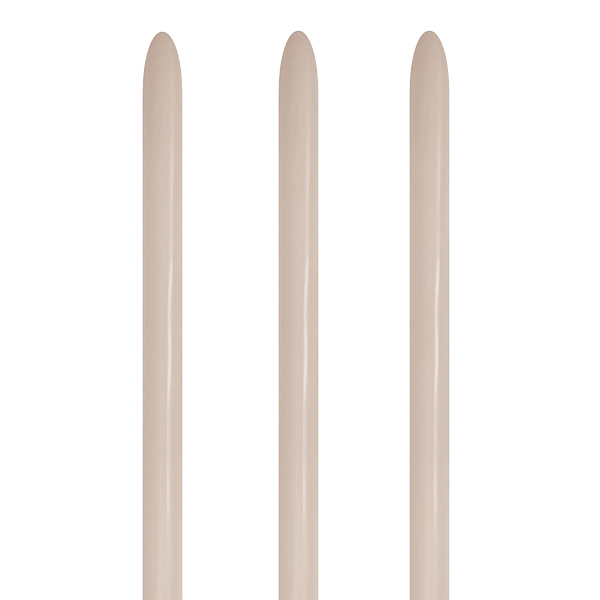 (image for) 160 White Sand Fashion Modelling Latex Balloons 50pk