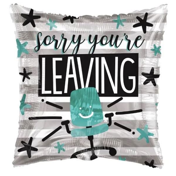 18" Sorry You're Leaving Eco Foil Balloons