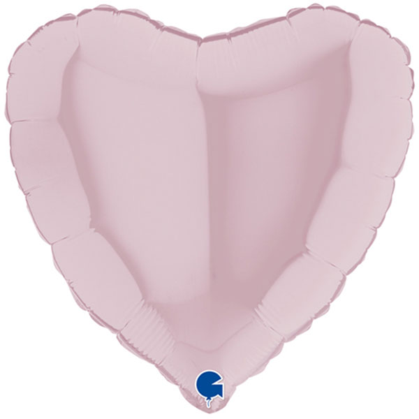 18" Grabo Pastel Pink Heart Foil Balloons