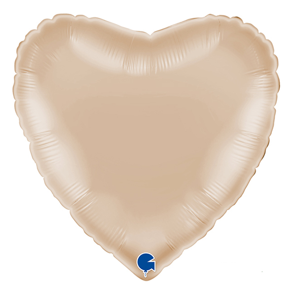 18" Grabo Californian Gold Heart Foil Balloons