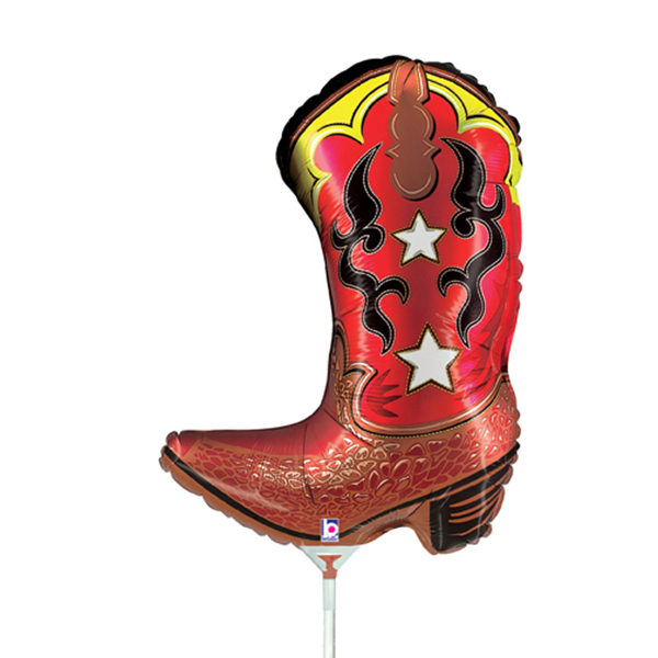 14" Cowboy Boot Mini Air Fill Balloons