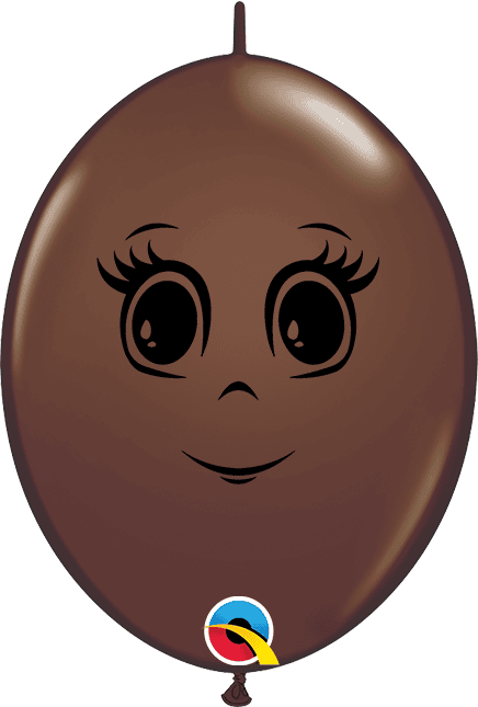 (image for) 6" Feminine Face Quick Link Latex Balloons 50pk