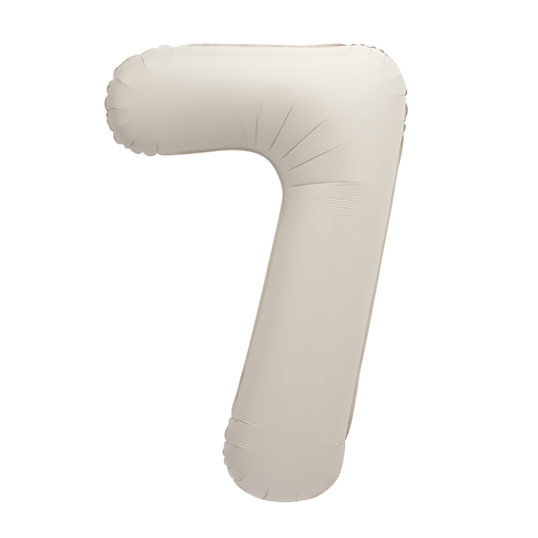(image for) 34" Nude Matte Number 7 Supershape Balloons