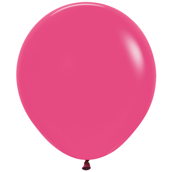 18" Fashion Fuchsia Latex Balloons 25pk