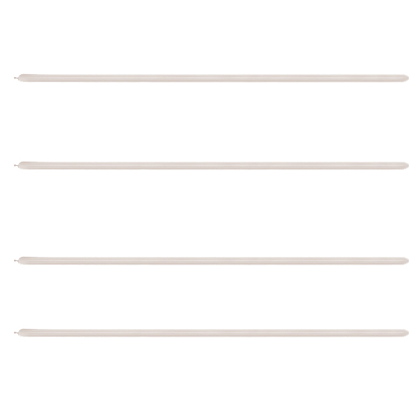 160 Satin Silver Modelling Latex Balloons 50pk