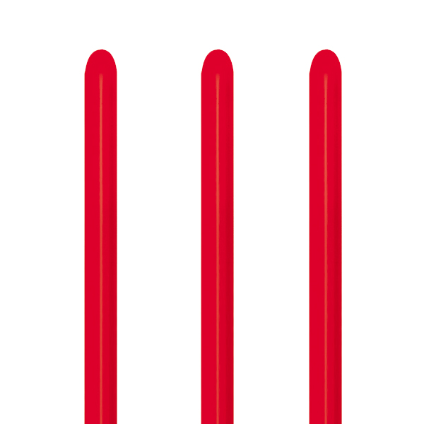 260 Fashion Red Modelling Latex Balloons 50pk