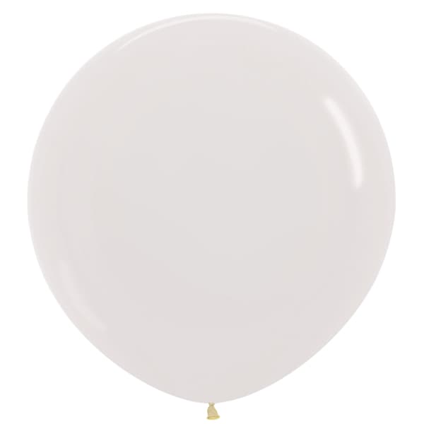 36" Crystal Clear Latex Balloons 2pk