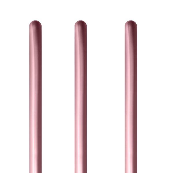 260 Reflex Pink Modelling Latex Balloons 50pk