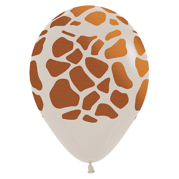 12" Giraffe Sand Latex Balloons 25pk