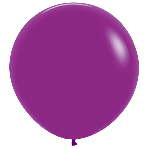 24" Fashion Purple Orchid Latex Balloons 3pk